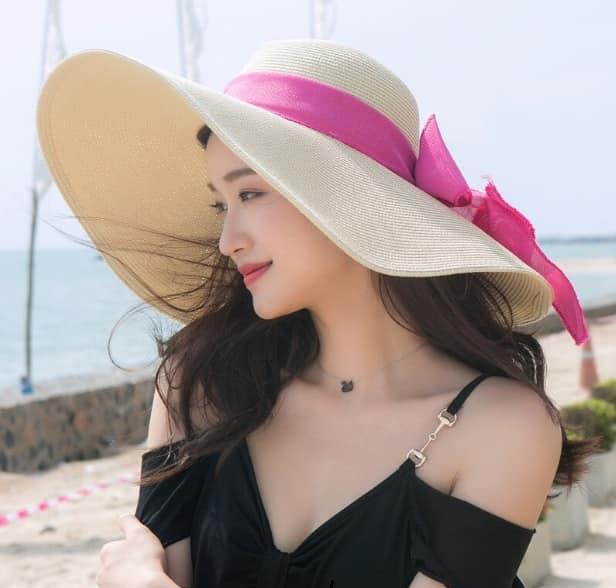 [HCM]mũ nón cói rộng vành đi biển đẹp