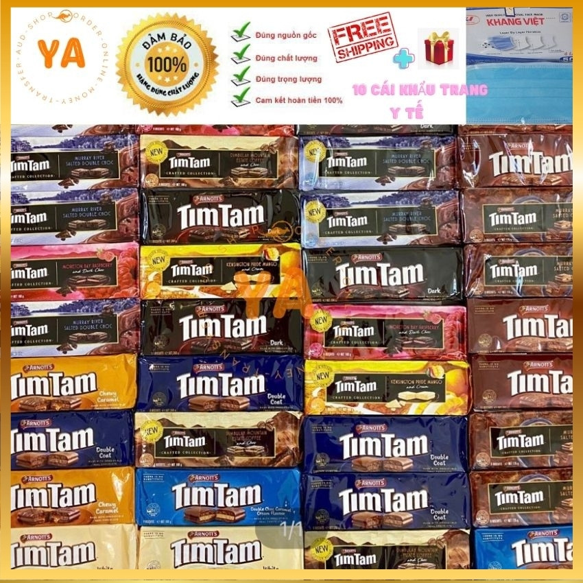 Bánh timtam úc-xốp socola timtam úc nhập khẩu chính hãng-YA-thức ăn nhẹ