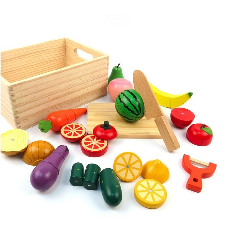 Bộ đồ chơi cắt hoa quả xuất Nhật có khay