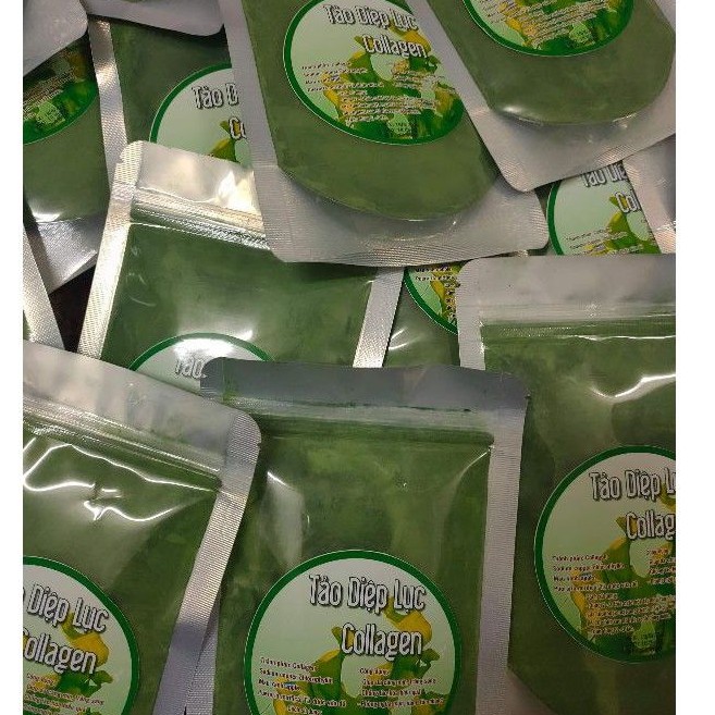 Tảo diệp lục collagen( tảo xoắn Spirulina )gói 100g