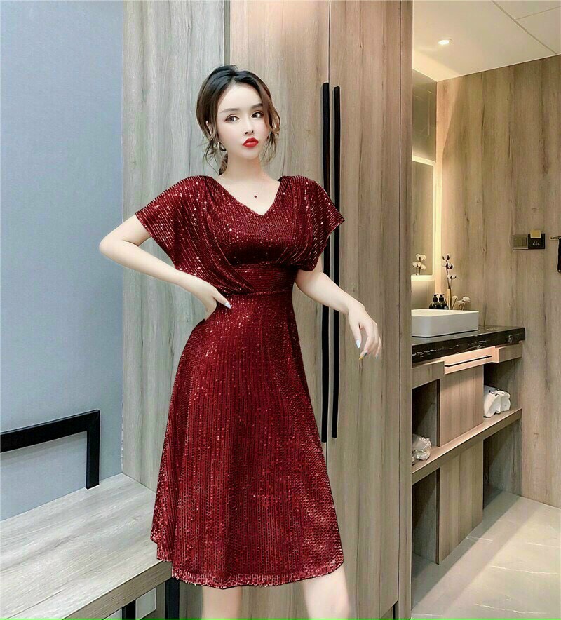 FreeshipMAX[HCM] ĐẦM XOÈ KIM SA CÁNH TIÊN CAO CẤP