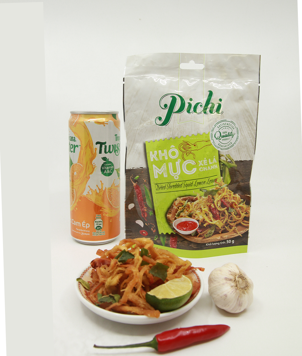 [HCM]Combo 3 gói Khô mực Xé Sợi Pichi 50g