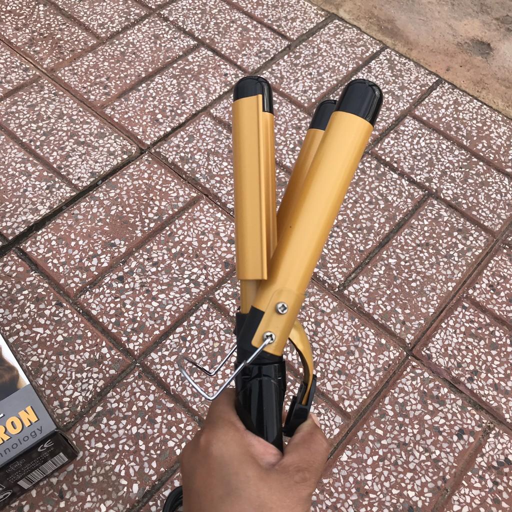 Máy làm tóc - Máy uốn xoăn sóng nước 3 trục HP