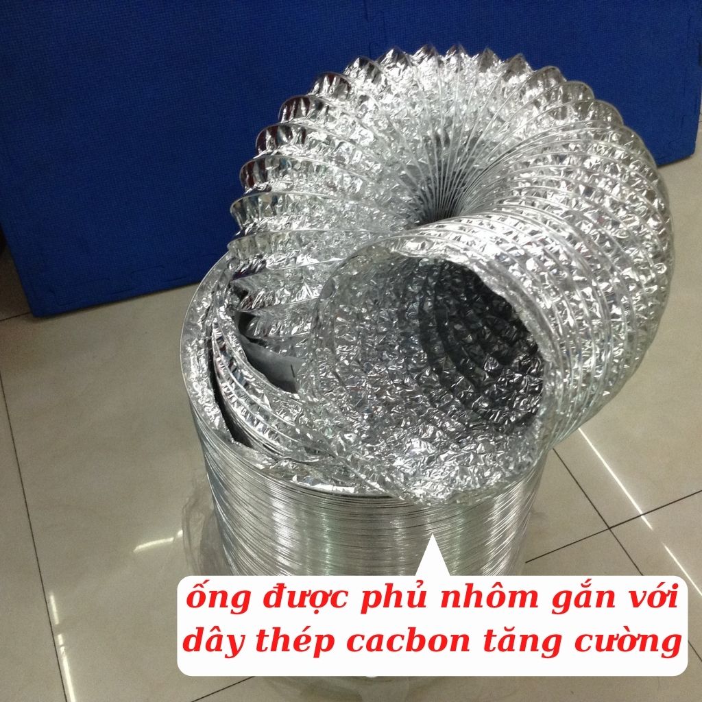 Ống bạc hút mùi ống thông gió mềm