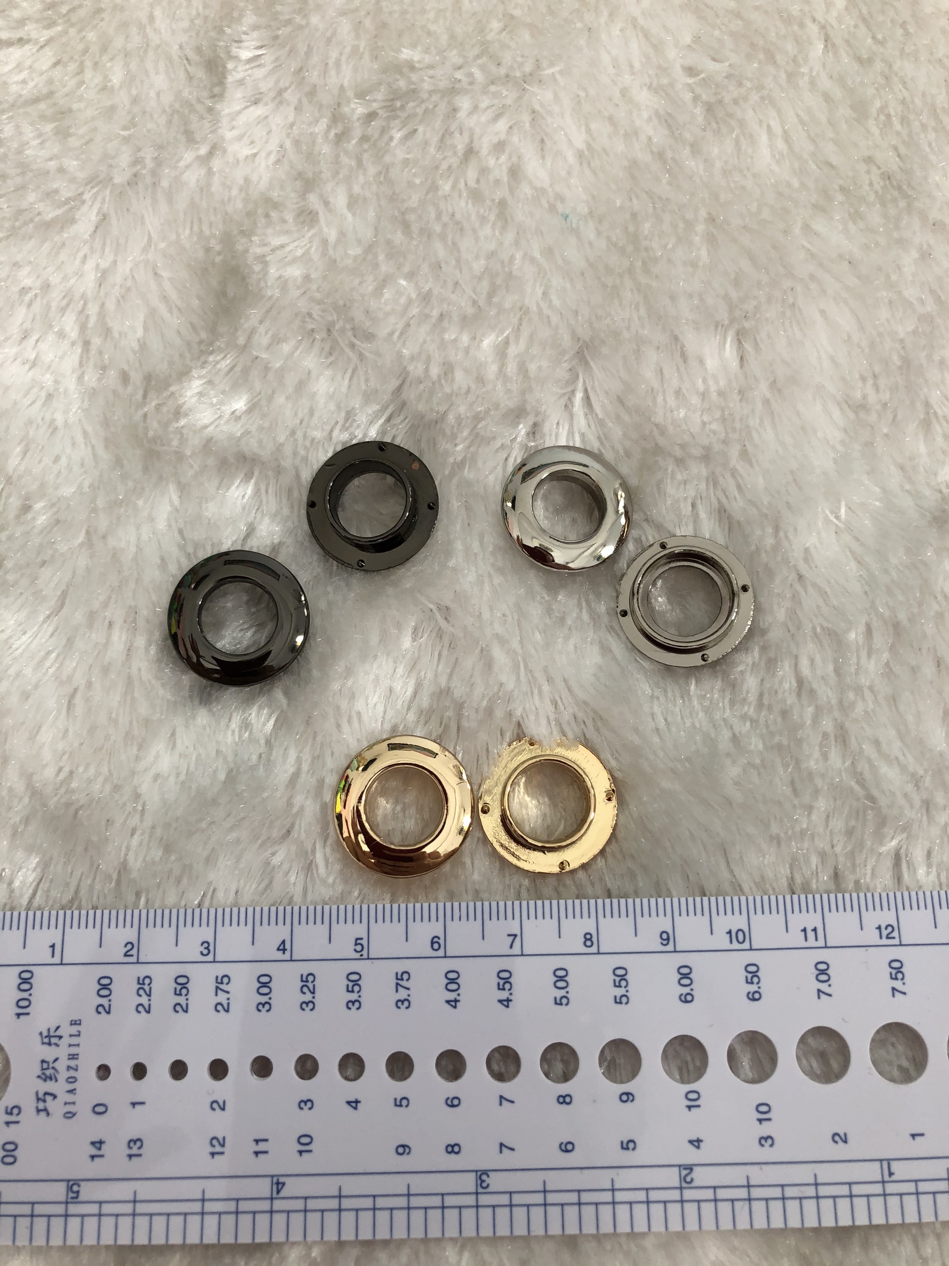 khoen tròn ore xoay nhỏ lọt lòng 1cm (12k/ cái) làm túi xách