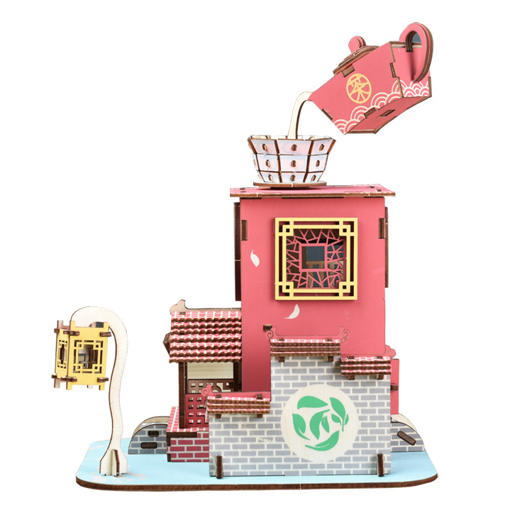 Mô hình gỗ 3d The Tea House