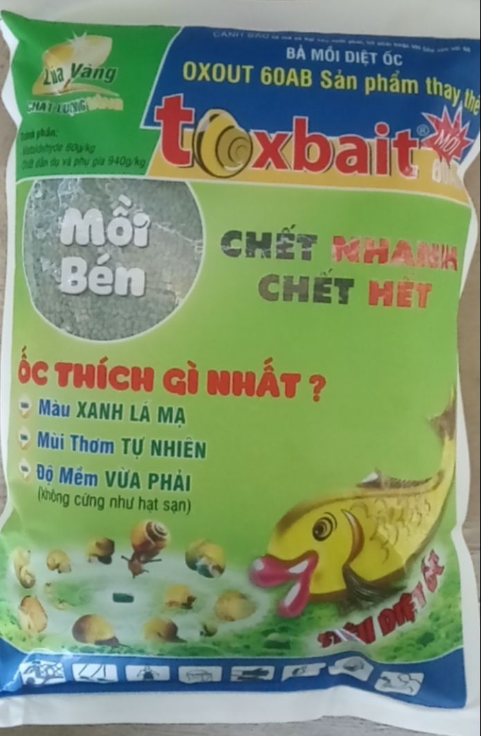 Bả mồi Diệt Ốc sên, Ốc bươu vàng, Ốc gạo hiệu quả, an toàn ToxBait 1kg