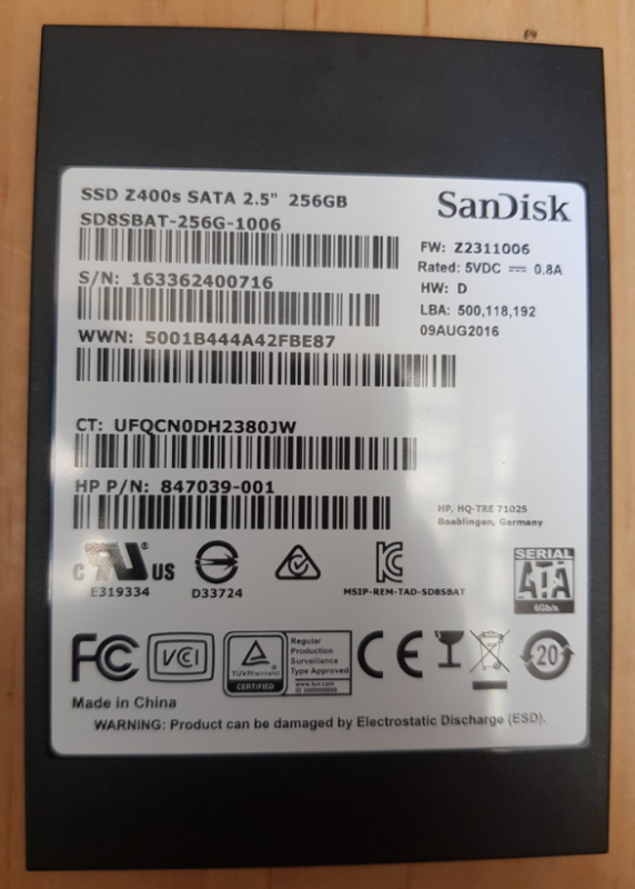 Bảng giá Ổ cứng SSD 256GB Phong Vũ