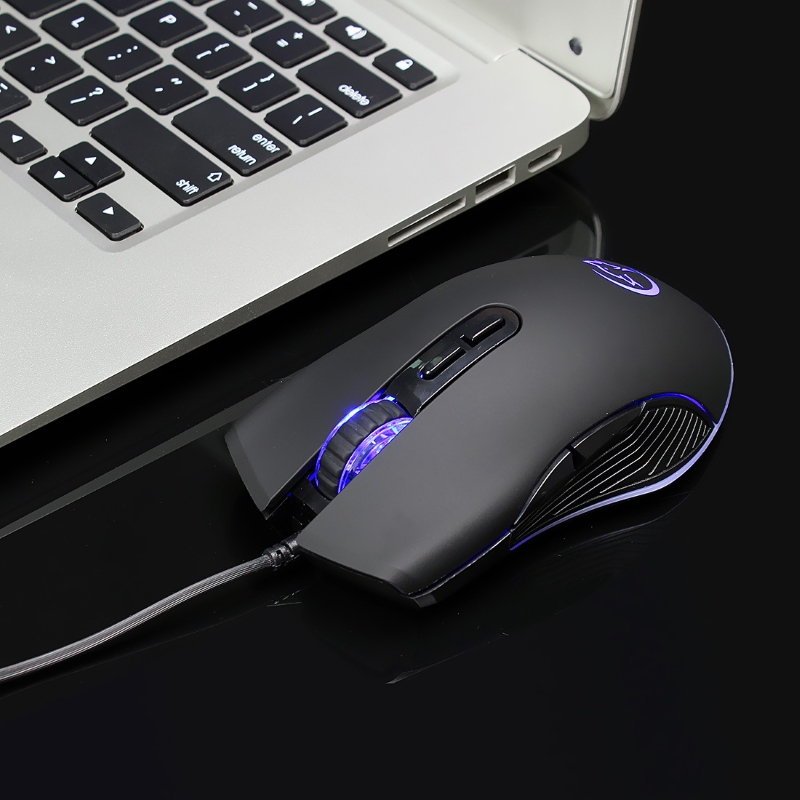 Ergonomic Rgb Gaming Mouse T70 7200Dpi to Prevent Wrist Fatigue for Laptop Computers