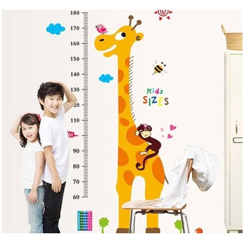Thước đo chiều cao trẻ em decal dán tường 1183