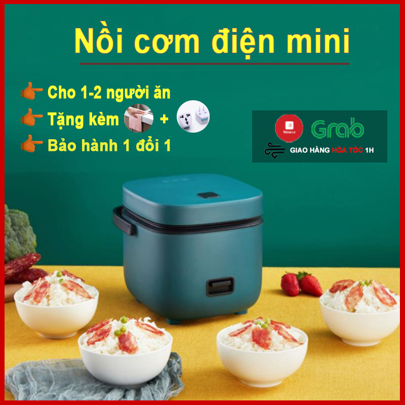 Nồi cơm điện tử mini đa năng giá rẻ JIASHI nấu được 6-8 bát cơm, noi com dien tu mini văn phòng, thích hợp cho đi du lịch, học sinh, sinh viên và gia đình nhỏ 1-3 người ăn - Mua 1 tặng 4 NCD01