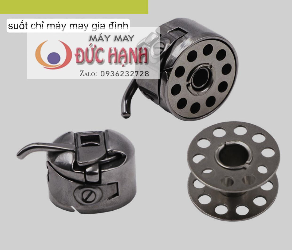 Combo 1 thuyền 5 suốt Máy may gia đình con bướm