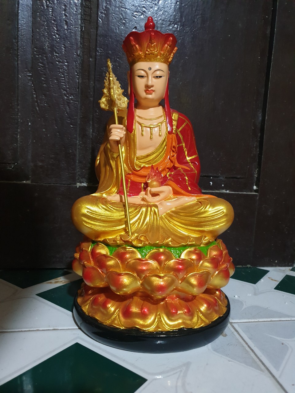 Tượng địa tạng bồ tát cao 30cm