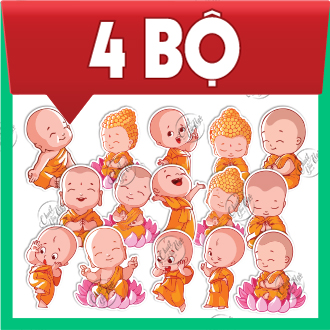 Cute urinal 15-piece sticker set mobile phone decoration sticker Buddha waterproof helmet
