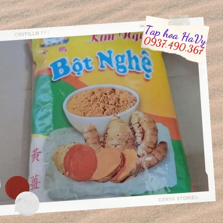 Bột Nghệ Kim Nga 500gr  [FREE SHIP][BienHoa] tap hoa havy