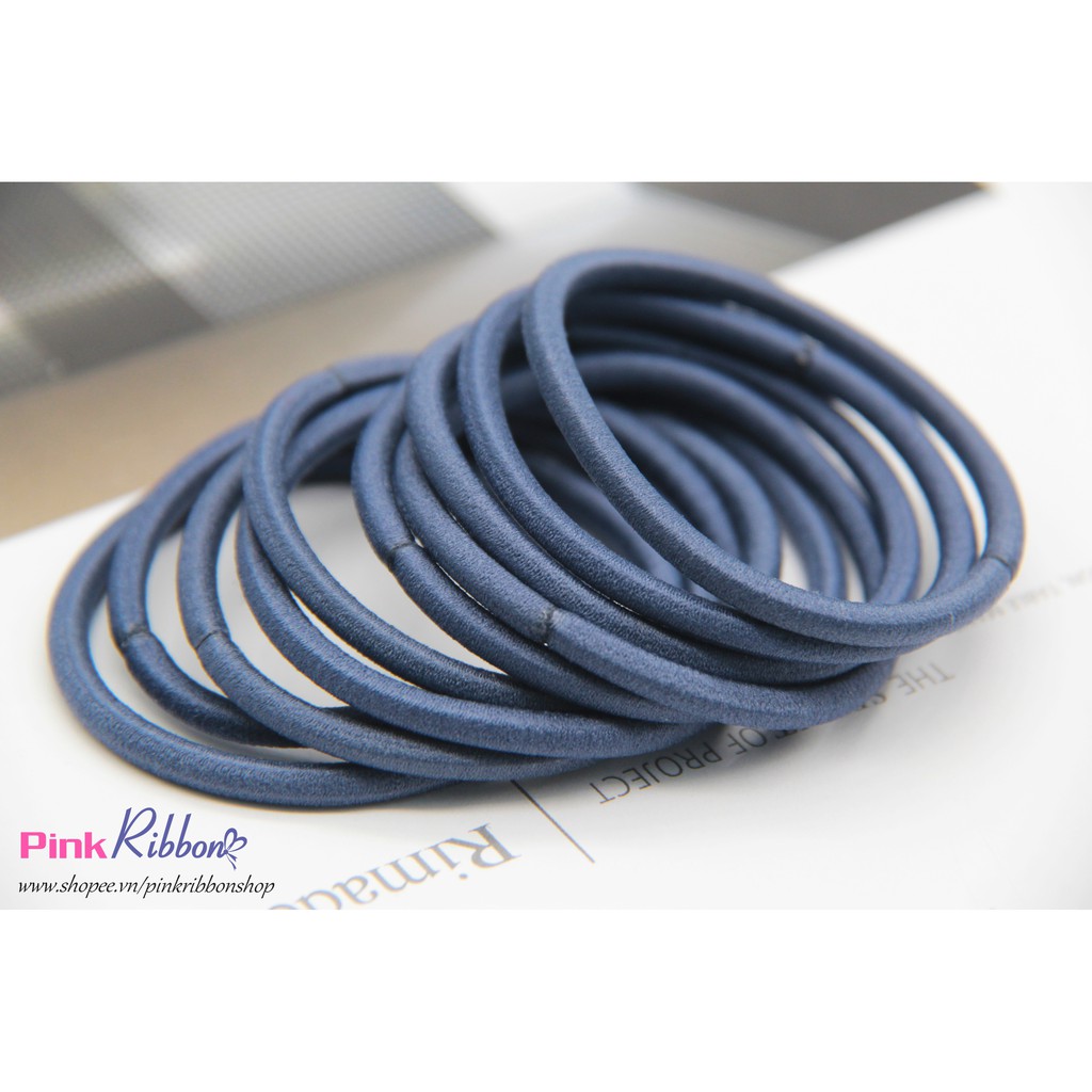 Chun cột tóc sợi bóng cao cấp - SET 5C - chun người lớn