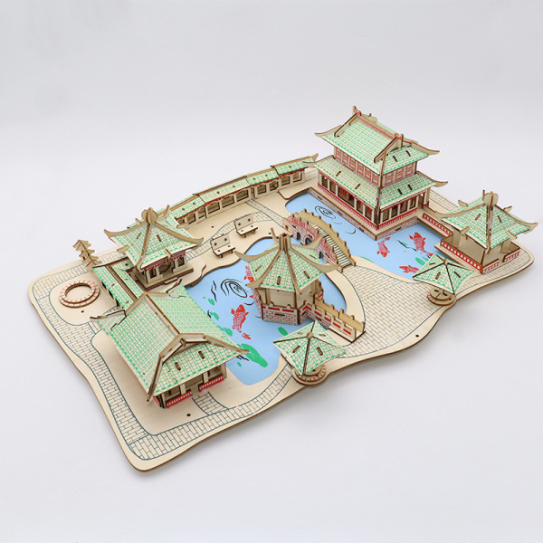 [HCM]Đồ chơi lắp ráp 3D gỗ - mô hình vườn Tô Châu-315 mảnh ghép