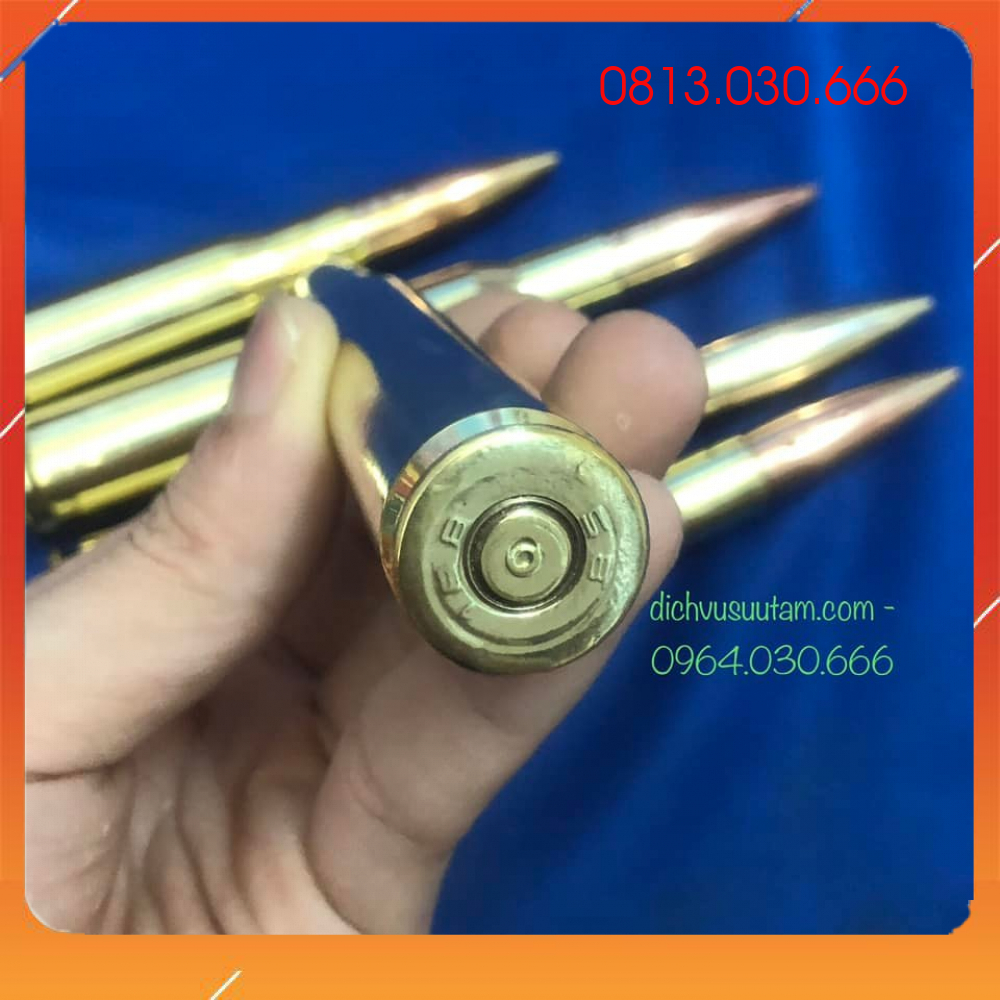 Combo 5 viên cattut 12,7 ly ĐỒNG deco