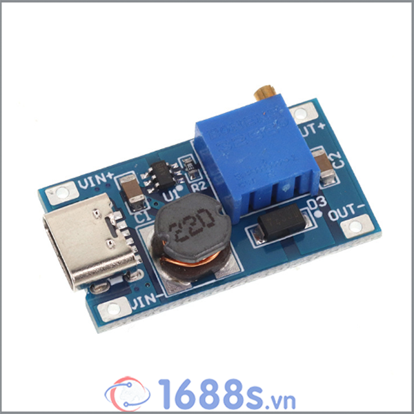 Mạch tăng áp Mini MT3608 DC-DC 2A - 1688s.vn