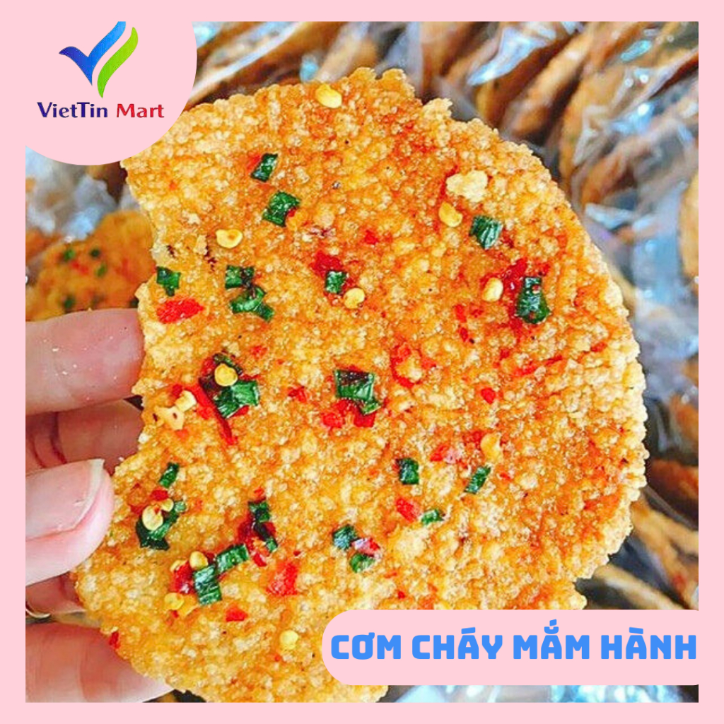 Combo 10 bịch cơm cháy chiên mắm hành - viettin Mart