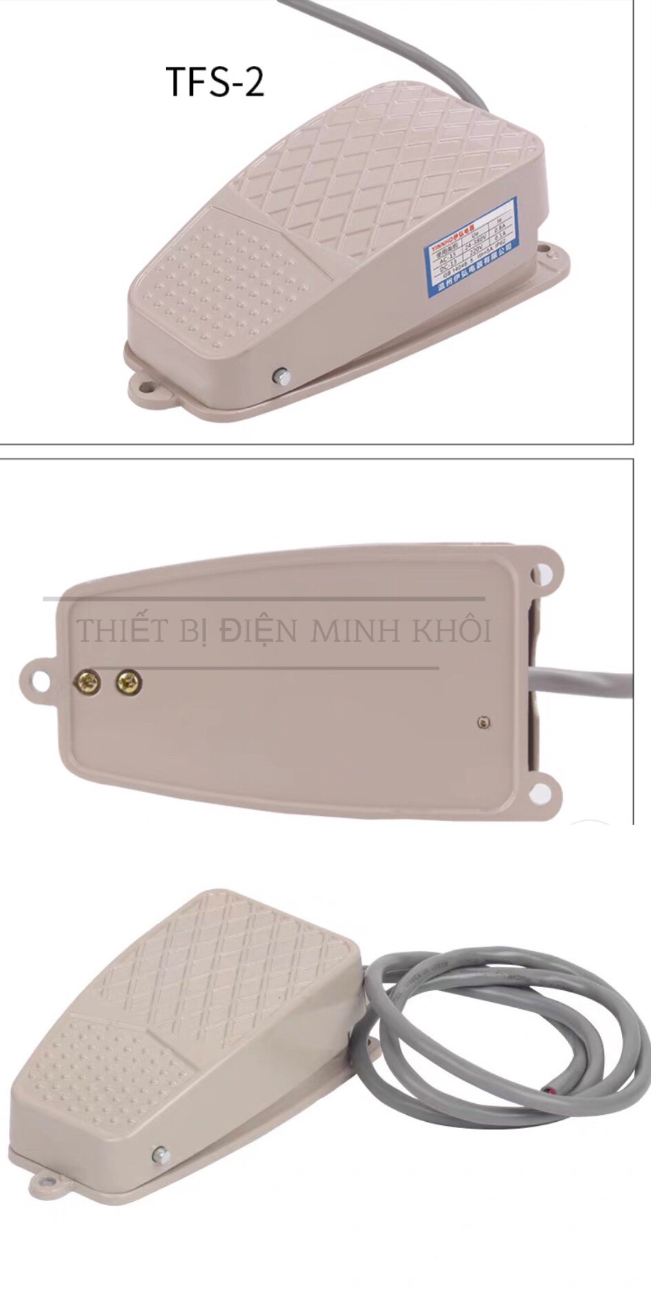 Công Tắc Bàn Đạp Chân FS2, FS3 - 220V, công tắc chân đạp,máy may