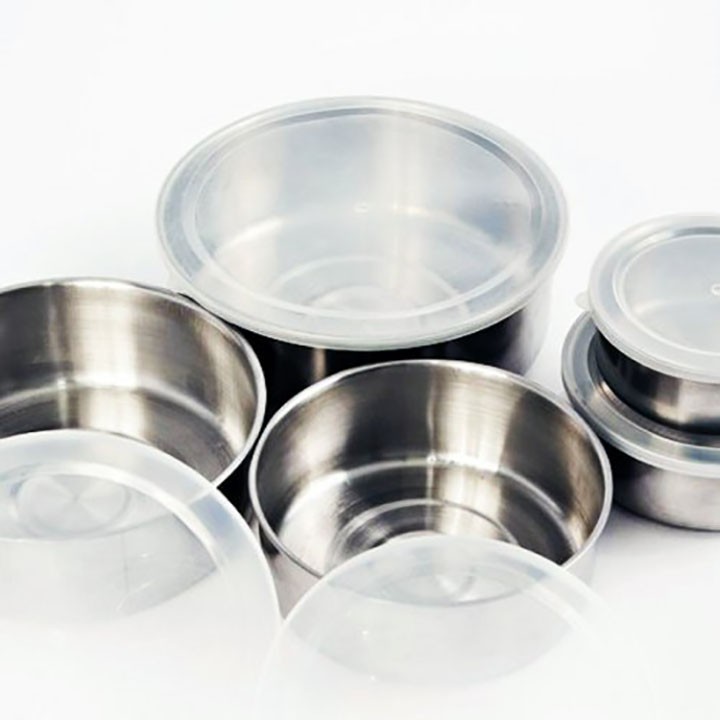 [HCM]Bộ 5 hộp đựng thực phẩm inox