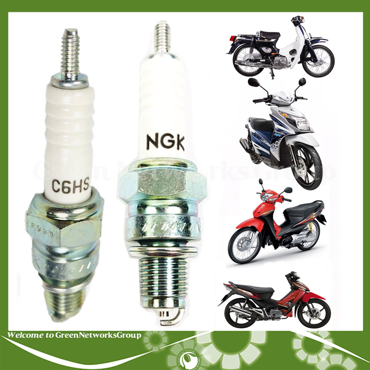 [HCM]Bugi NGK C6HSA chân ngắn xe Wave Jupiter Dream Future Hayate Greennetworks ( 1 cái )