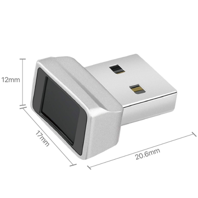 USB Fingerprint Reader for Windows Security Key Biometric Fingerprint Scanner Sensor Module for Instant Contact Easy