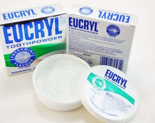 [HCM]Bột tẩy trắng răng Eucryl 50gr hàng chuẩn Anh Quốc