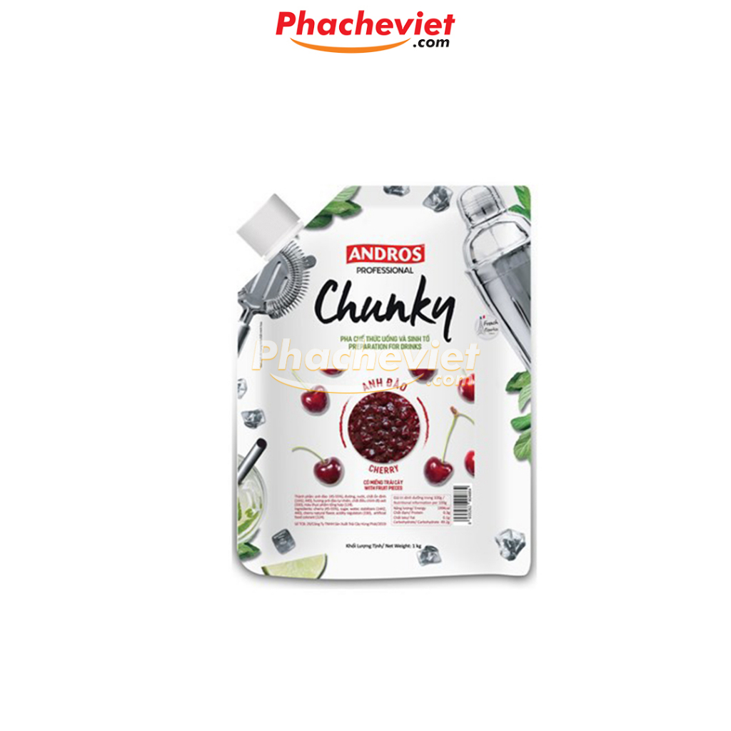Mứt trái cây Chunky Andros túi 1kg
