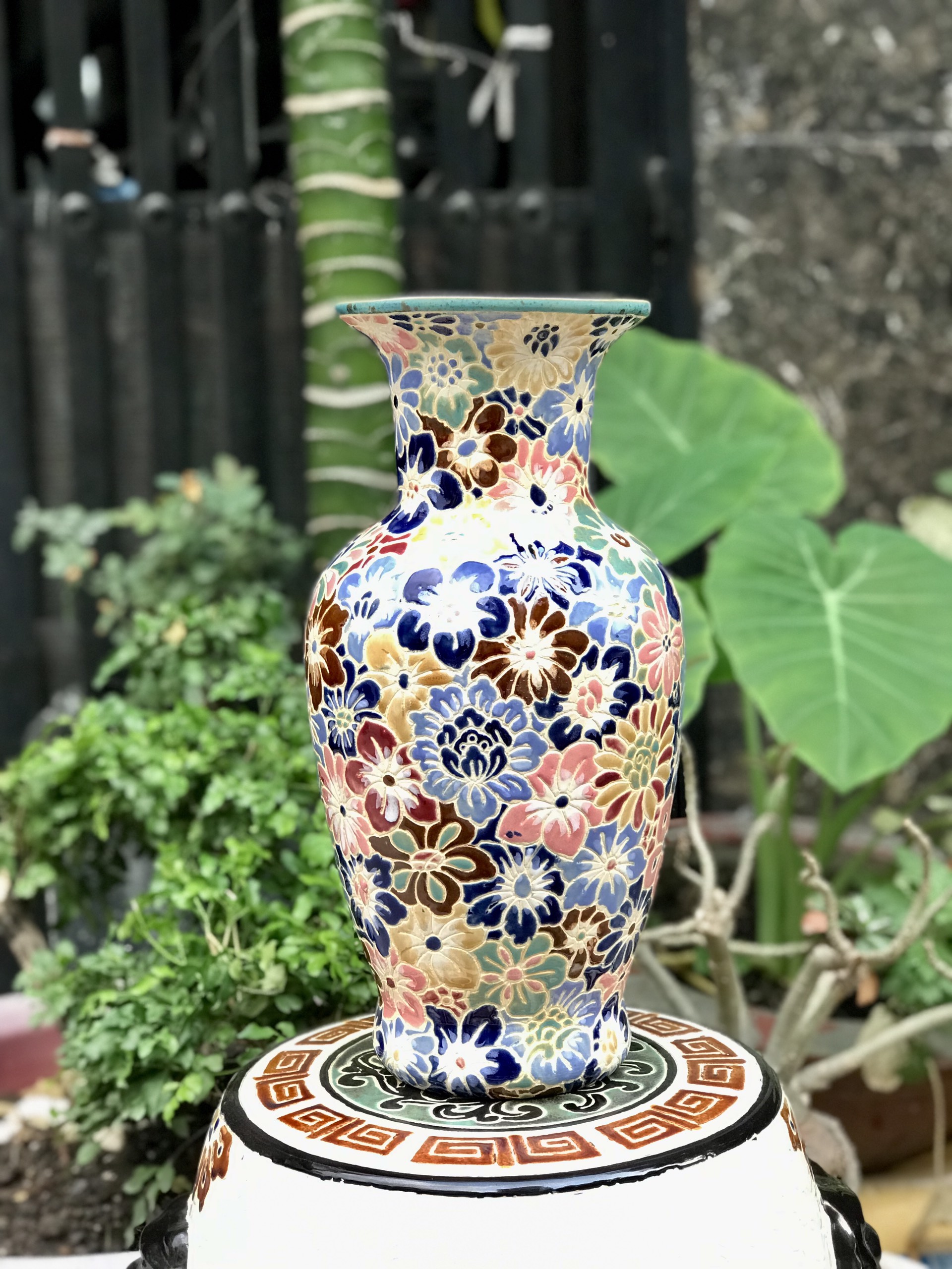 Bình Bách Hoa Gốm Sứ Nam bộ 40CM