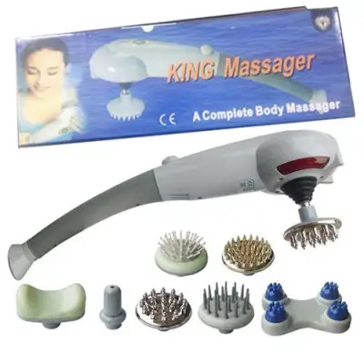 [HCM]Máy massage toàn thân cầm tay hồng ngoại 7 đầu đa năng KING MASSAGER