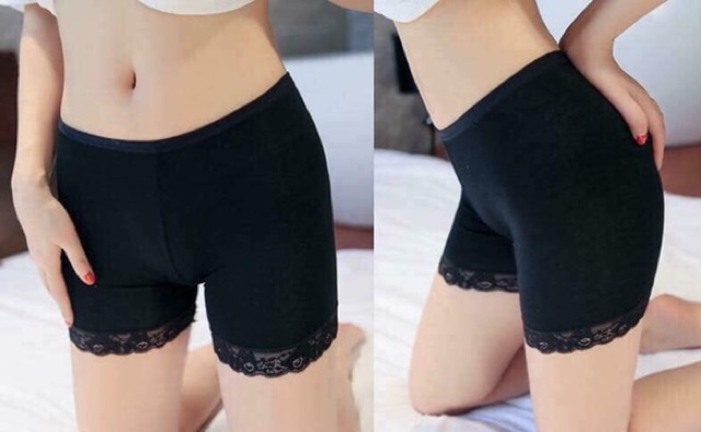 Quần đùi mặc trong váy cotton