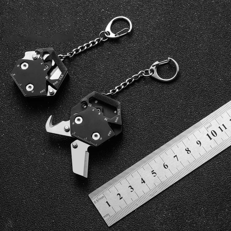 [Mới về]Móc khóa multitools dụng cụ lục giác đa năng