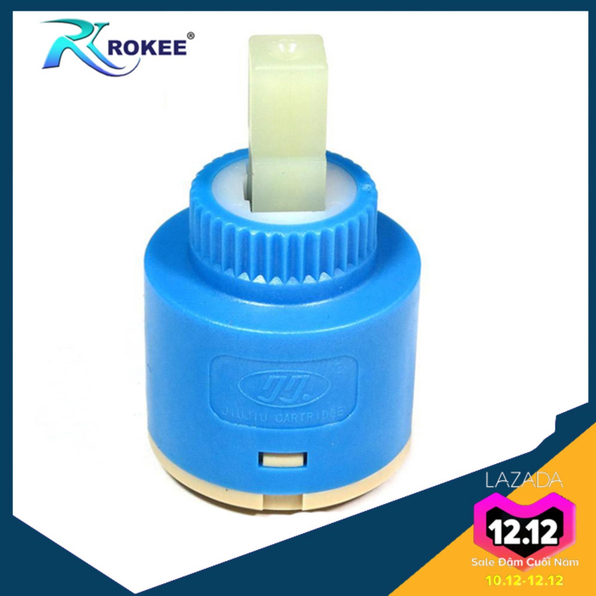 Van vòi nước nóng lạnh Ceramic 40mm DL-CR40 (Xanh)