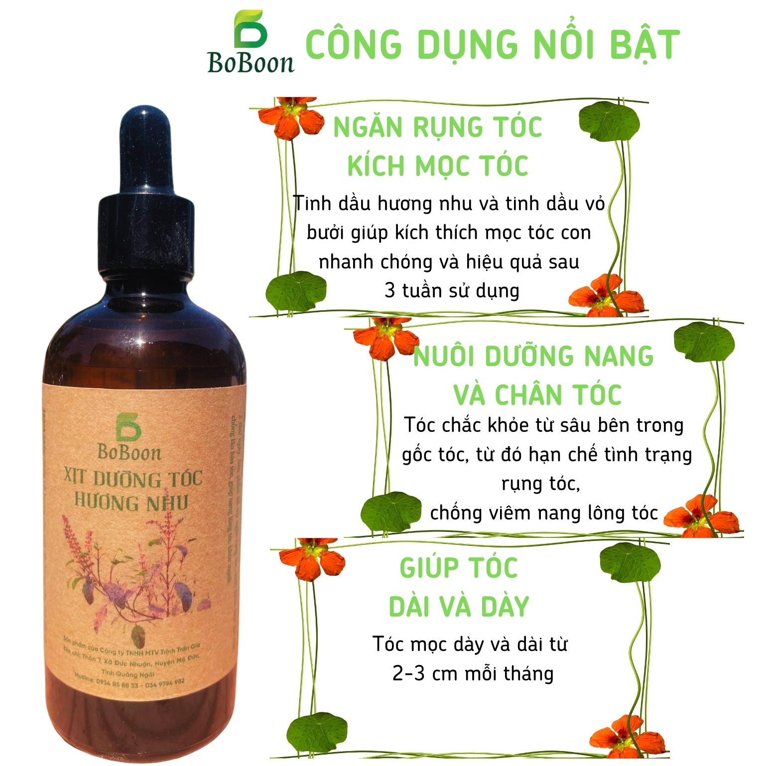 Xịt Dưỡng Tóc Boboon 100ml
