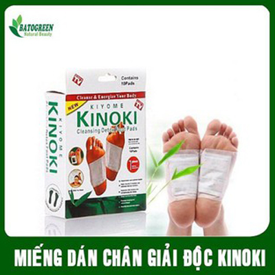 Hộp 20 miếng dán chân thải độc Kinoki hàng Nhật Bản ( 20 miếng / 1 hộp )