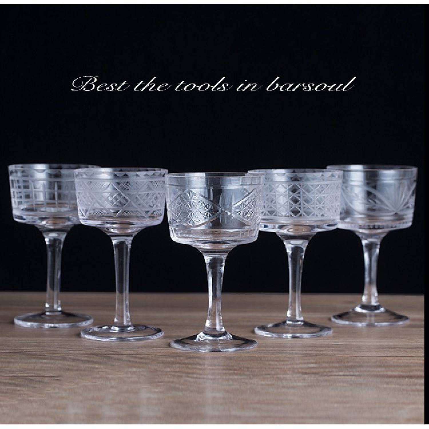 Crystal Japanese Martini Glass - Ly Pha Lê Cocktail