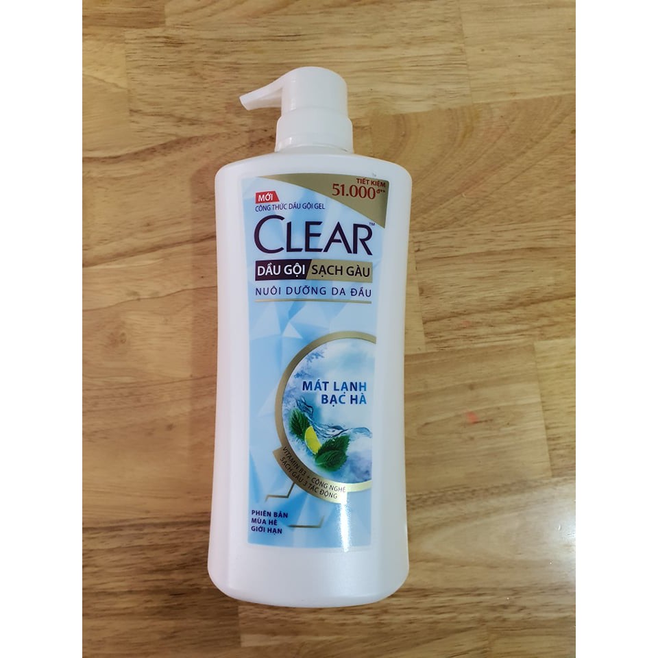 Dầu gội Clear bạc hà 480ml