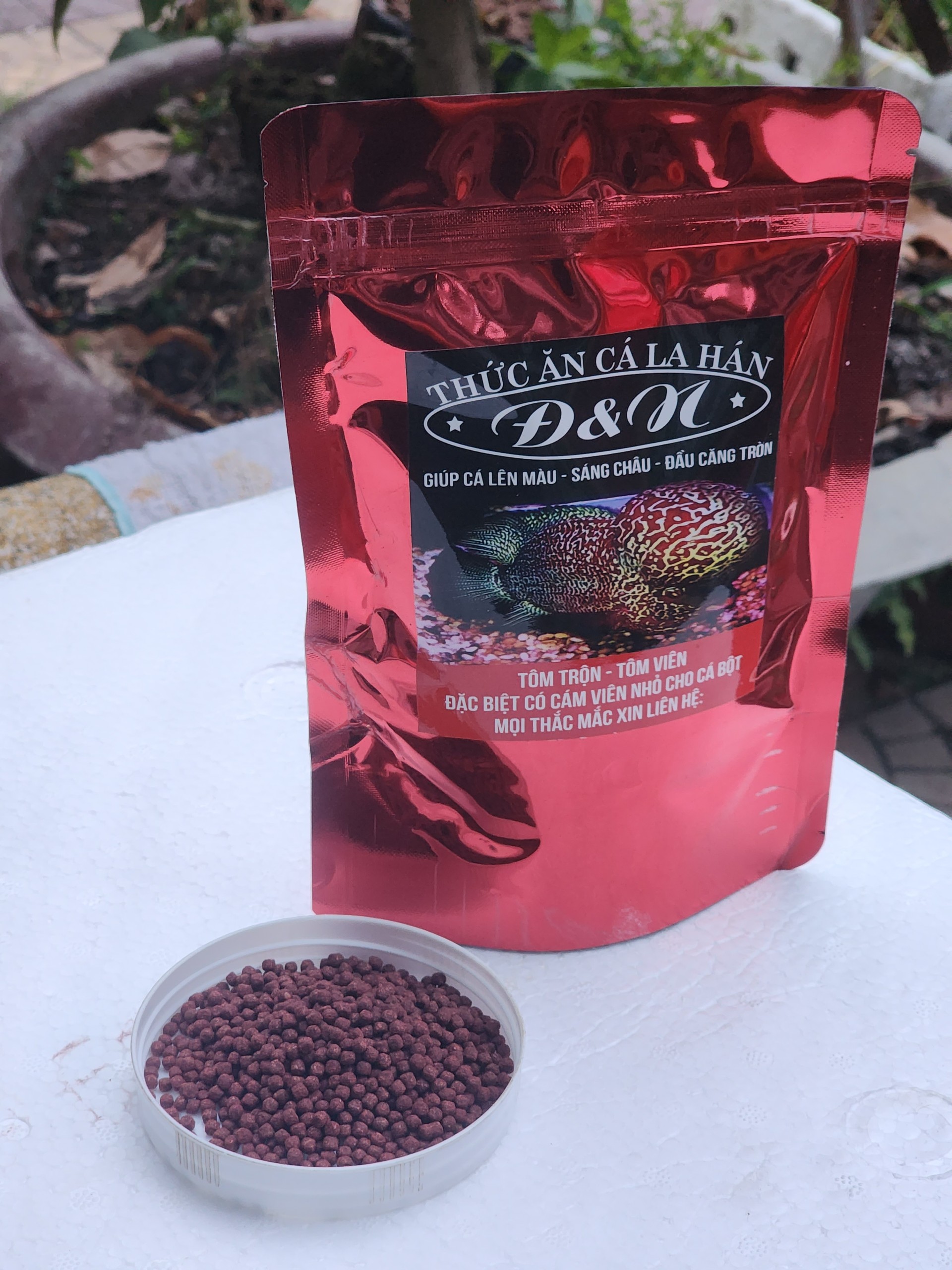 Công Thức Độc Quyền  - Cám Cá La Hán Đ&N (Hạt Nhỏ  , hạt Lớn , cám hỗ trợ lên màu đầu)