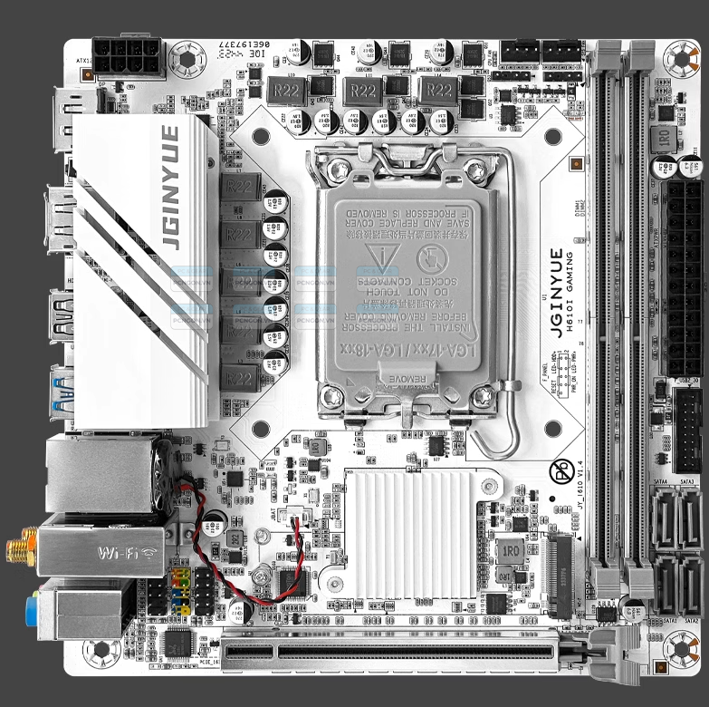 [PCNGON] Mainboard Mini ITX Jginyue H610i Gaming (v1.4, Thiết kế mới)
