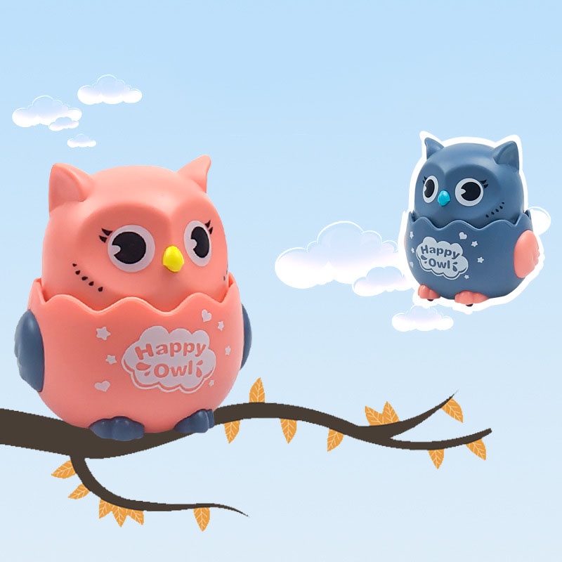 Đồ Chơi Hình Con Cú chạy cót ấn đầu là chạy Huy Toy Kids