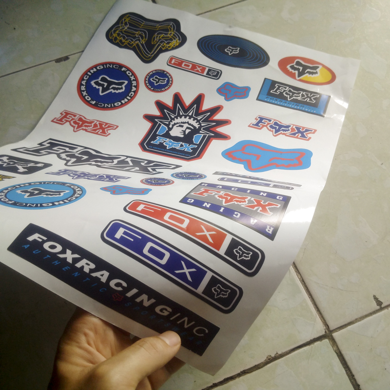 Bộ Sticker dán xe, mũ bảo hiểm, laptop