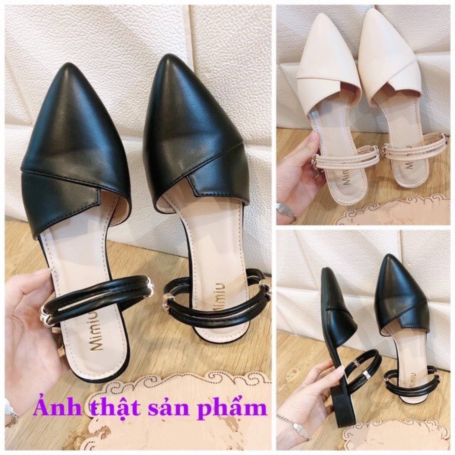 Dép sục bít mũi phối 2 quai điệu đà