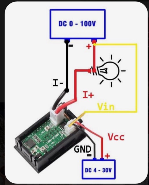 [HCM]✅[Giảm giá] Đồng hồ đo vôn ampe 10A 0-100v