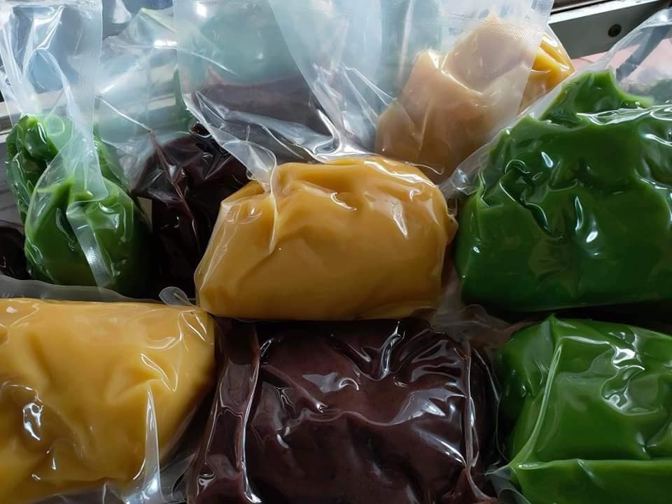 Nhân bánh trung thu đậu xanh lá dứa