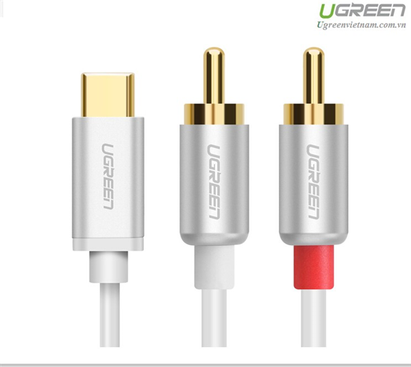Cáp chuyển đổi USB Type C to RCA dài 2m  Ugreen 30736 cao cấp