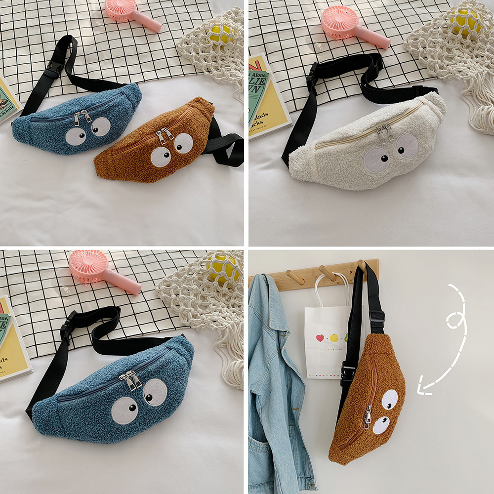Túi Lông Bao Tử Phối Đôi Mắt Korea Style - 100style