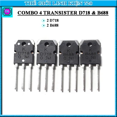 Combo 4 con Transistor D718 và B688 ( mỗi loại 2 con )