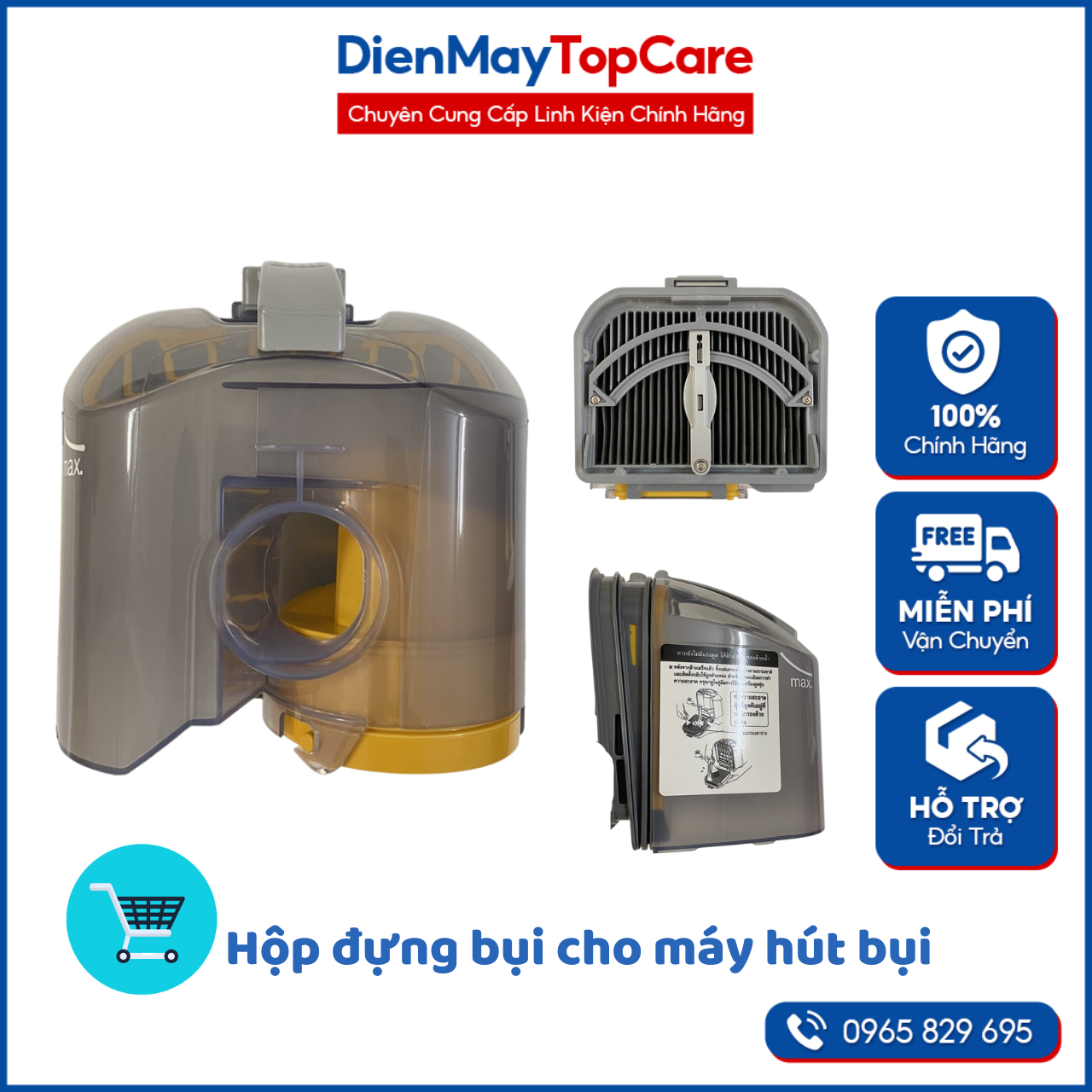 [HÀNG CHÍNH HÃNG] Hộp đựng bụi máy hút bụi HITACHI